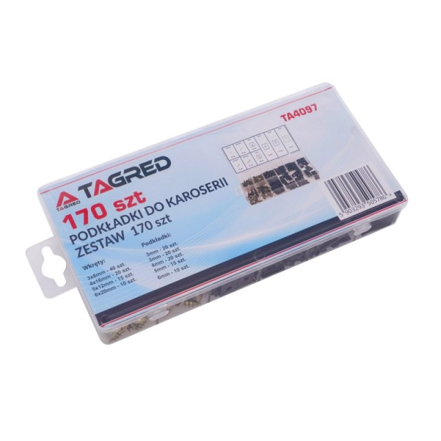 Σετ Βίδες και Παξιμάδια σε Κασετίνα 170 τμχ TAGRED TA4097
