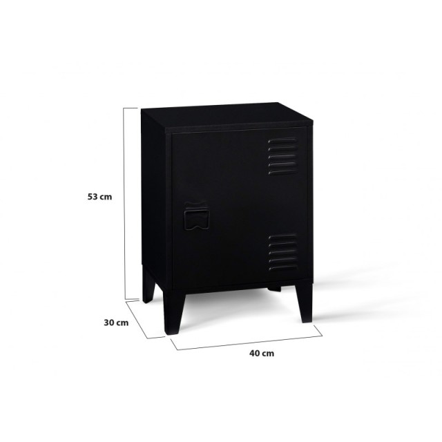 Σετ Ξύλινα Κομοδίνα με Μεταλλικά Πόδια 40 x 30 x 53 cm 2 τμχ Storen Idomya 30130386