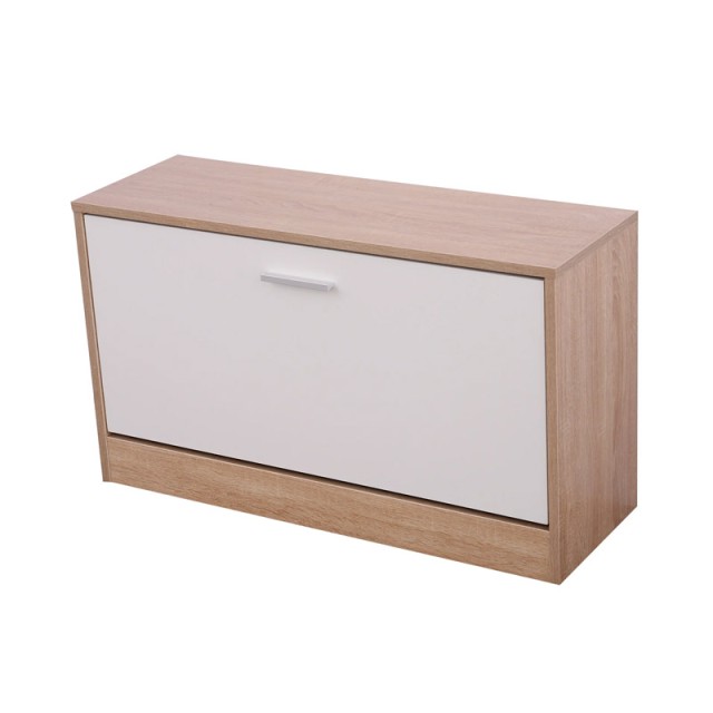 Σετ Ξύλινο Έπιπλο Εισόδου με Καθρέπτη 80 x 27 x 46.5 cm HOMCOM 837-006