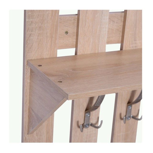 Σετ Ξύλινο Έπιπλο Εισόδου με Καθρέπτη 90 x 24 x 43.5 cm HOMCOM 837-021AK