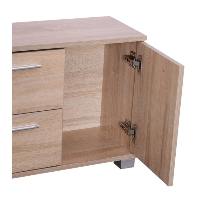 Σετ Ξύλινο Έπιπλο Εισόδου με Καθρέπτη 90 x 24 x 43.5 cm HOMCOM 837-021AK