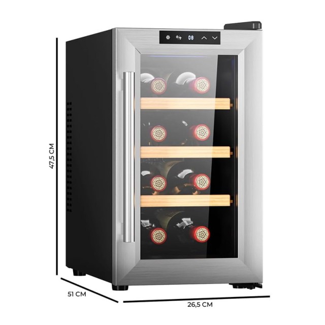 Συντηρητής Κρασιών 21 Lt - 8 Φιάλες Cecotec Grand Sommelier 830 CoolWood CEC-02708