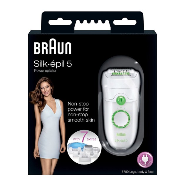 Συσκευή Aποτρίχωσης Braun Silk-Epil Epilator 5780 SilkEpil-5780