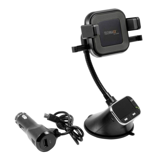Συσκευή Bluetooth FM Transmitter με Βάση Ασύρματης Φόρτισης Technaxx FMT1200BT