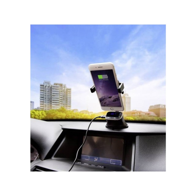 Συσκευή Bluetooth FM Transmitter με Βάση Ασύρματης Φόρτισης Technaxx FMT1200BT