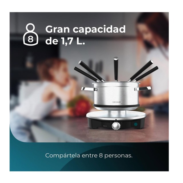 Συσκευή για Φοντύ με 8 Πιρούνια 1500 W Cecotec Fun Gourmetfondue Ad...