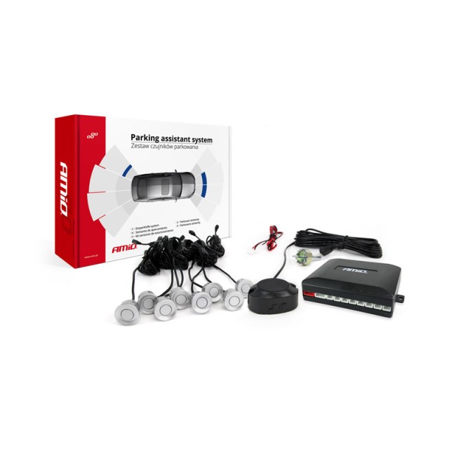 Σύστημα Παρκαρίσματος Αυτοκινήτου με 8 Αισθητήρες και Buzzer AMiO 0... Σύστημα Παρκαρίσματος Αυτοκινήτου με 8 Αισθητήρες και Buzzer AMiO 0...