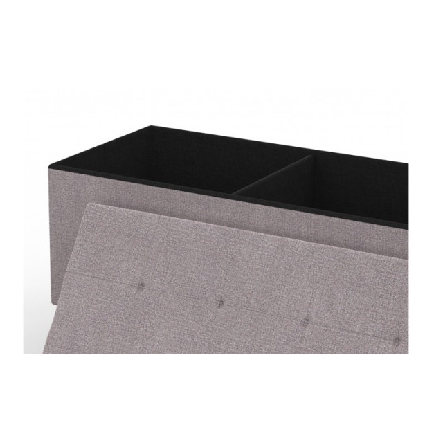 Σκαμπό με Αποθηκευτικό Χώρο 76 x 37 x 45 cm Χρώματος Γκρι Loan Idomya 30012302