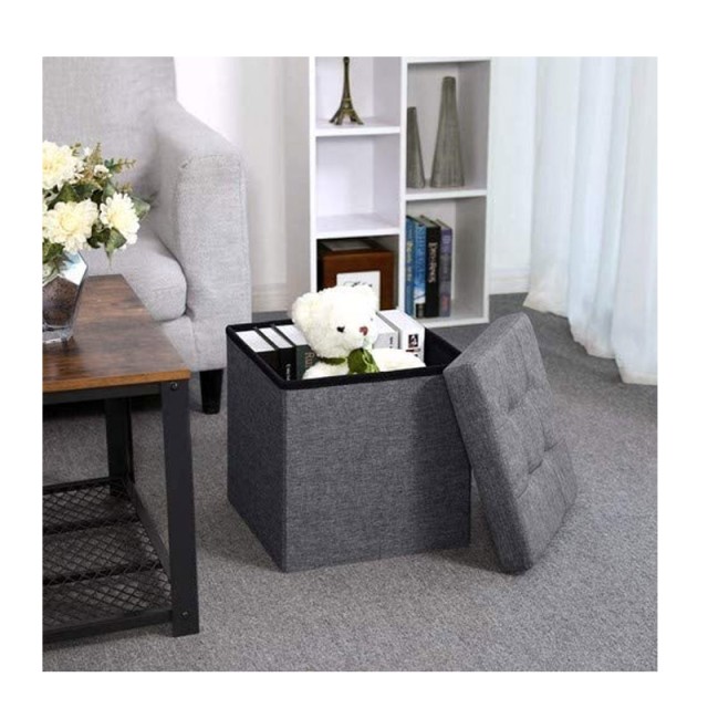Σκαμπό με Αποθηκευτικό Χώρο 38 x 38 x 38 cm Songmics LSF27Z