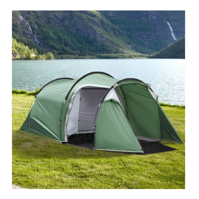 Σκηνή Camping 4 Ατόμων με Προθάλαμο 1000 mm 426 x 206 x 154 cm Outsunny A20-173