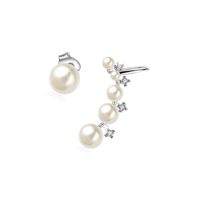 Σκουλαρίκια Earcuff με Πέρλες και Κρύσταλλα Swarovski® Beloved 652064
