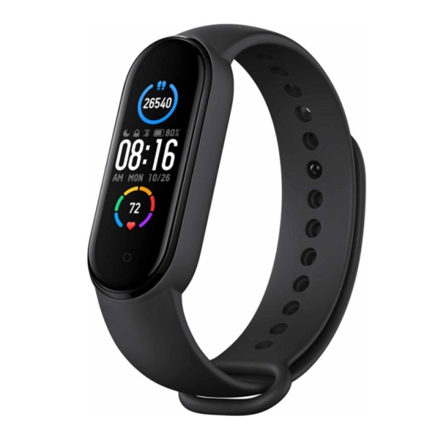 Ρολόι Fitness Tracker με Μετρητή Καρδιακών Παλμών Xiaomi Mi Smart Band 5 Black EU XMSH10HM