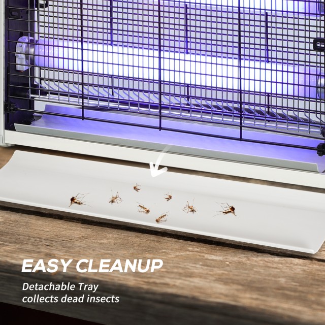 Outsunny 20W για έντομα και κουνουπιέρες με φώτα UV LED με αφαιρούμ...