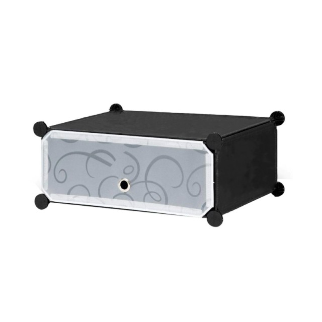 Stand Αποθήκευσης 24 Ζευγαριών Παπουτσιών 92 x 36 x 105 cm Χρώματος Μαύρο Hoppline HOP1001016-1