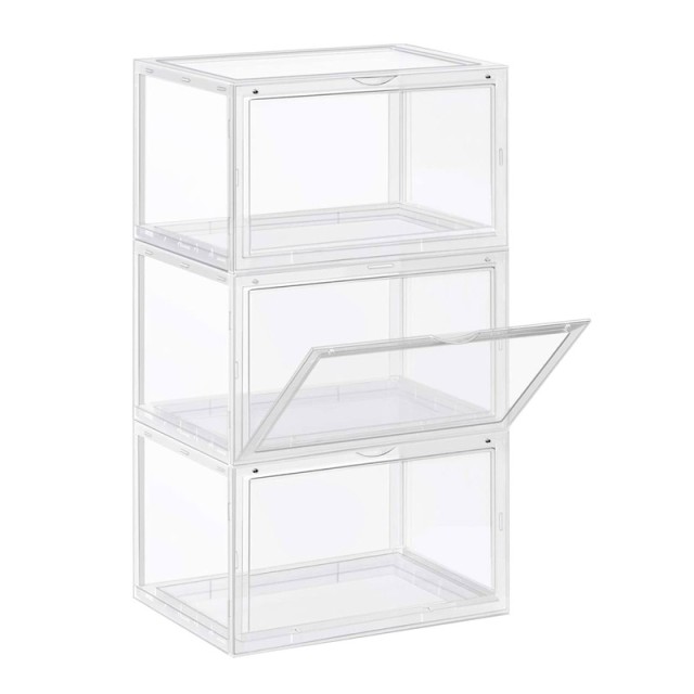Stand Αποθήκευσης 3 Ζευγαριών Παπουτσιών 36 x 28 x 22 cm Songmics L...