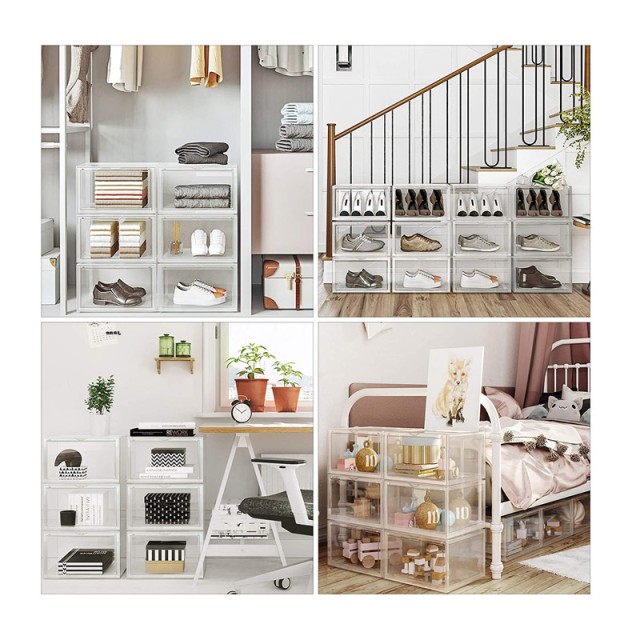 Stand Αποθήκευσης 3 Ζευγαριών Παπουτσιών 36 x 28 x 22 cm Songmics L...