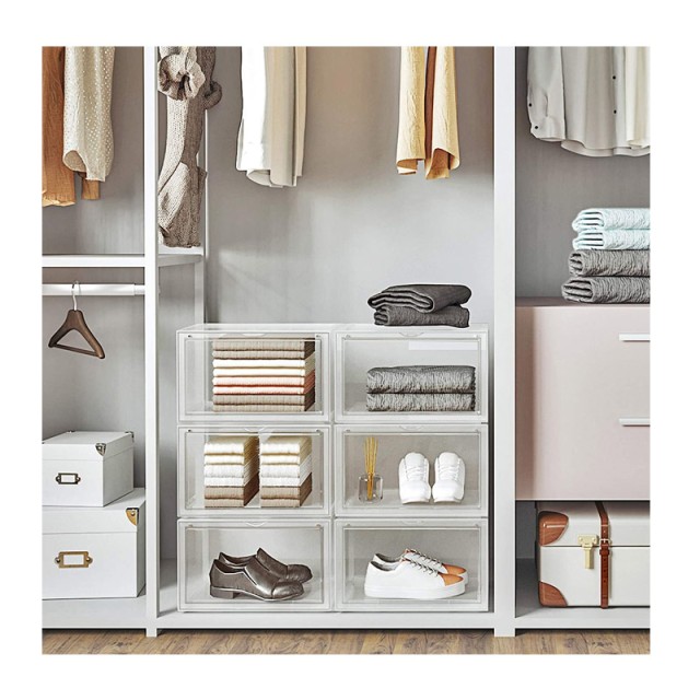 Stand Αποθήκευσης 3 Ζευγαριών Παπουτσιών 36 x 28 x 22 cm Songmics L...