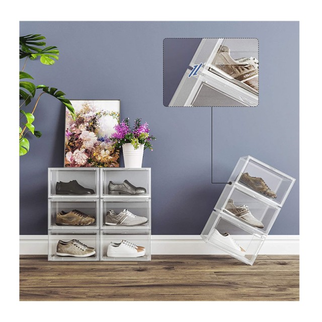 Stand Αποθήκευσης 3 Ζευγαριών Παπουτσιών 36 x 28 x 22 cm Songmics L...