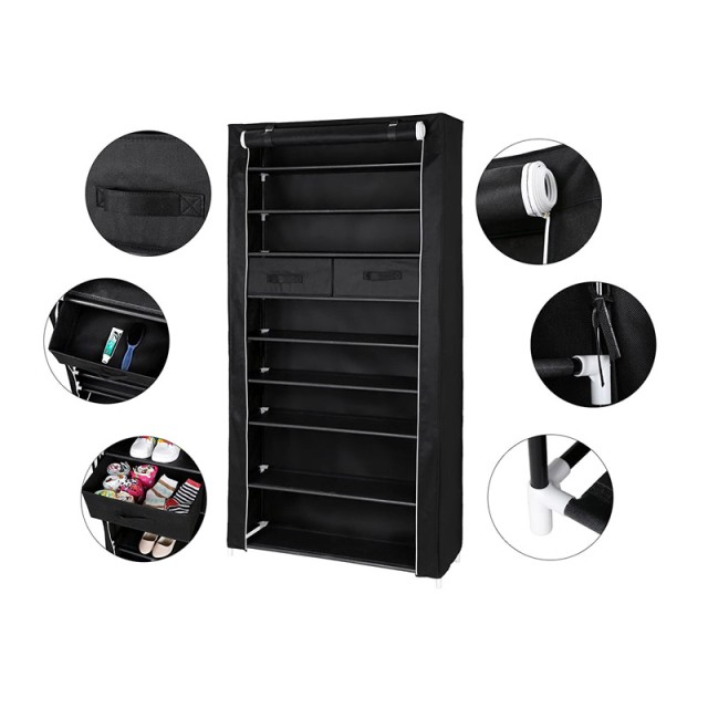 Stand Αποθήκευσης 40 Ζευγαριών Παπουτσιών 88 x 28 x 175 cm Songmics...