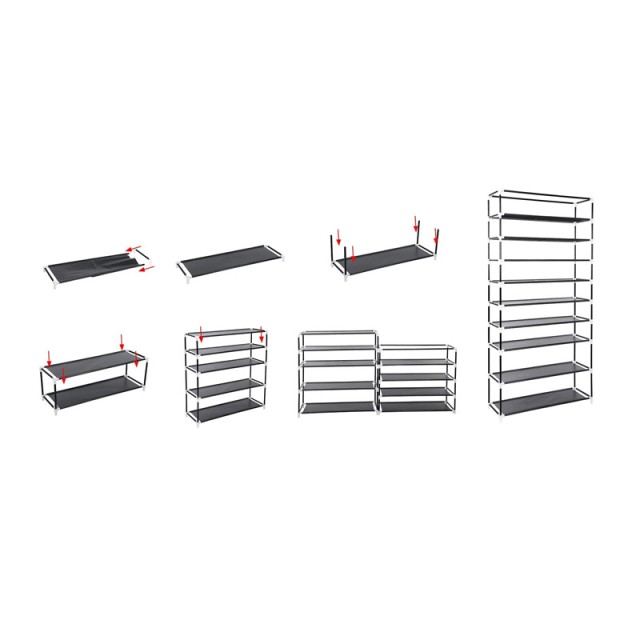Stand Αποθήκευσης 40 Ζευγαριών Παπουτσιών 88 x 28 x 175 cm Songmics...