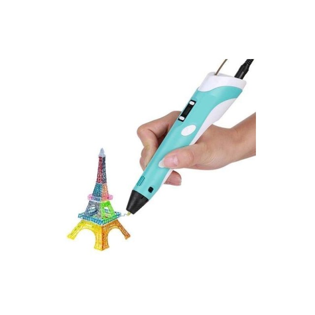 Στυλό Εκτύπωσης 3D με USB Φόρτιση και Νήμα Μπλε SPM PE12