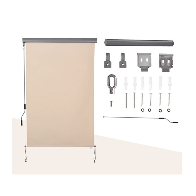 Στόρι Σκίασης Ρόλερ με Μανιβέλα 120 x 200 cm Outsunny 830-235CW