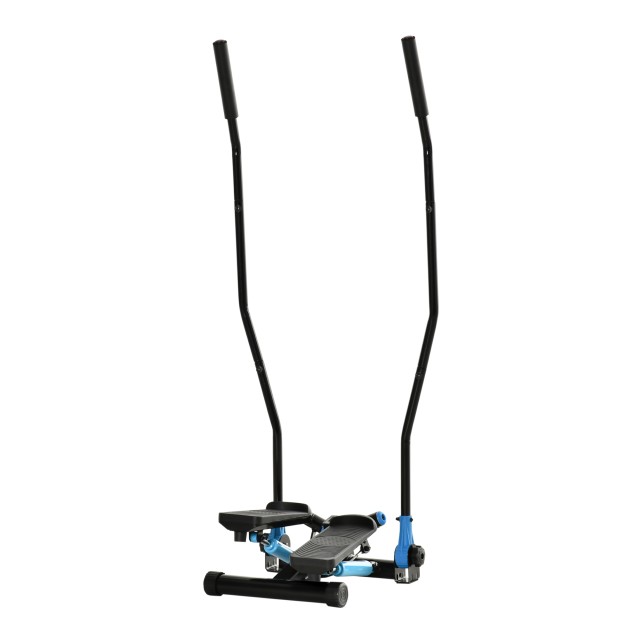 HOMCOM Fitness Stepper με αλτήρα και οθόνη LCD για προπόνηση στο σπίτι και στο γυμναστήριο, μπλε A90-281