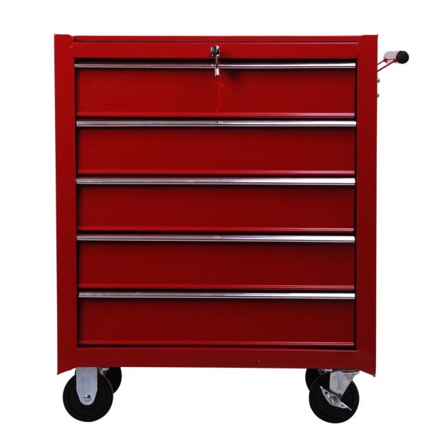 HomCom Trolley Toolbox for workshop, κόκκινο, 67,5x33x77cm E2-0004