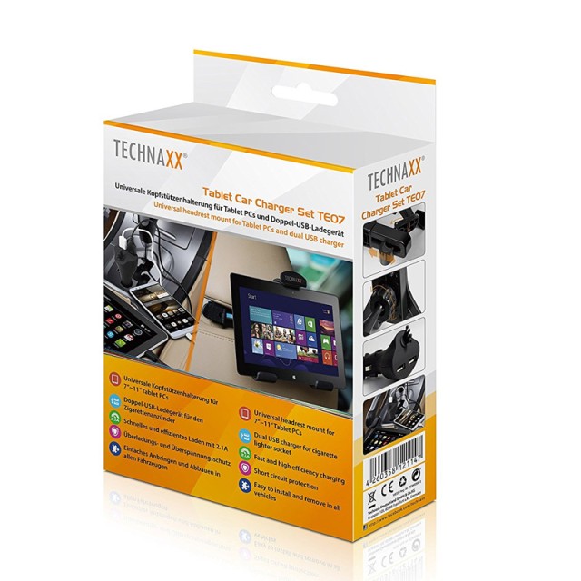 Tablet Car Charger Set Technaxx TE-07