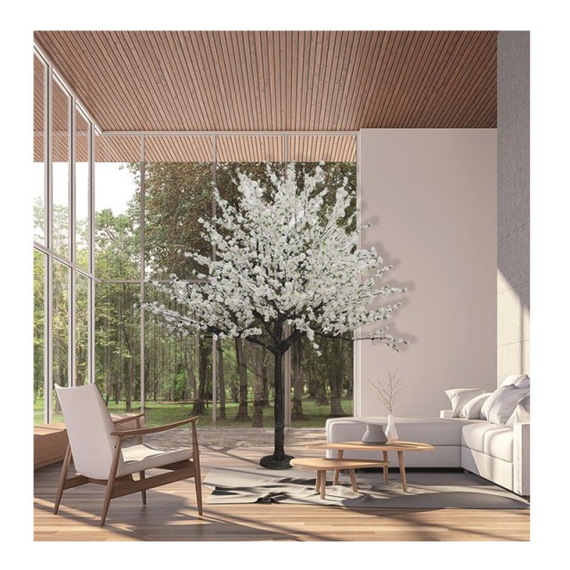 Τεχνητό Δέντρο με Λευκά Άνθη 2.9 m Home Deco Factory HD4192