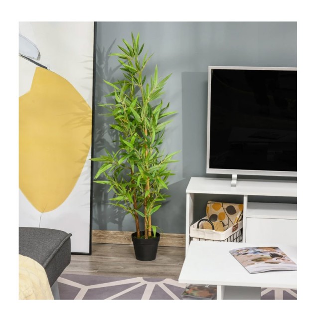 Τεχνητό Φυτό Μπαμπού 120 cm Outsunny 844-338