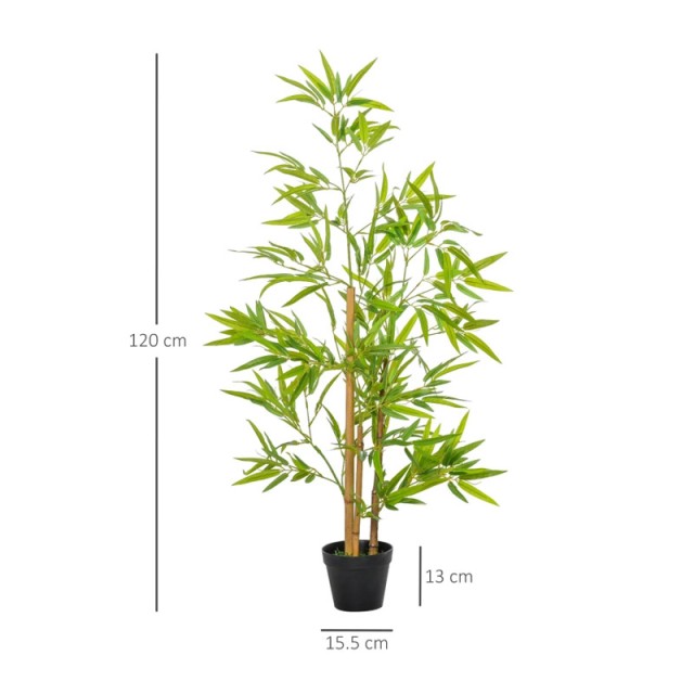 Τεχνητό Φυτό Μπαμπού 120 cm Outsunny 844-338