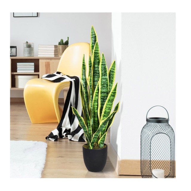 Τεχνητό Φυτό Sansevieria 90 cm Costway HW63230