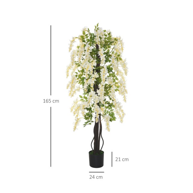 Τεχνητό Φυτό Wisteria 165 cm Outsunny 844-346