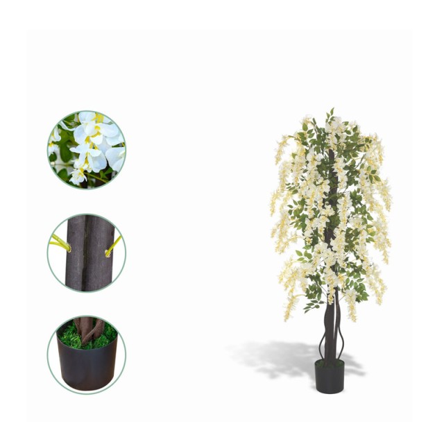 Τεχνητό Φυτό Wisteria 165 cm Outsunny 844-346
