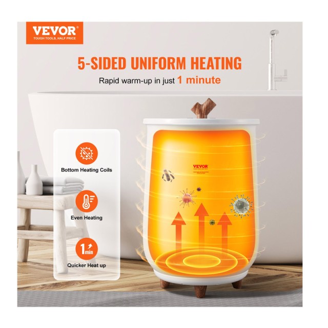 Θερμαντήρας Πετσετών Μπάνιου 20 Lt 465 W VEVOR MJJRTBS20LZSPPM89V2