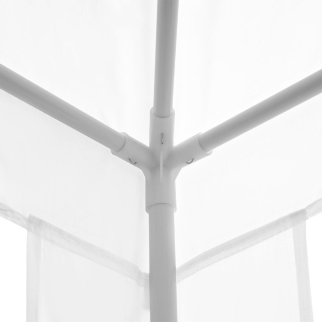 Outsunny Garden Gazebo με ατσάλινο πλαίσιο για εξωτερικούς και εσωτερικούς χώρους, 2,7x2,7m Λευκό 84C-432V00WT