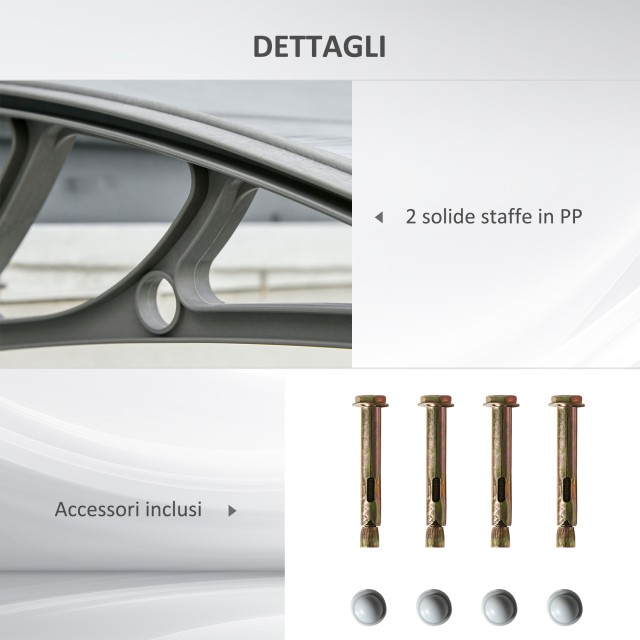 Outsunny κουβούκλιο σε Anti-UV Outdoor Polycarbonate για Πόρτες και... Outsunny κουβούκλιο σε Anti-UV Outdoor Polycarbonate για Πόρτες και...