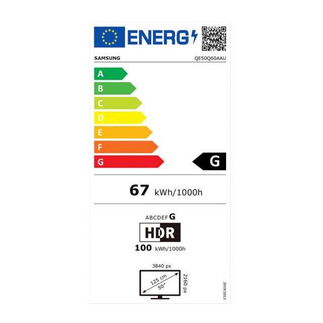 Τηλεόραση Samsung QLED HDR 50 Wi-Fi Smart 4K TV QE50Q60A