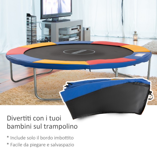 HomCom Protective Edge για Τραμπολίνο Τραμπολίνο σε PVC Κόκκινο Μπλ...