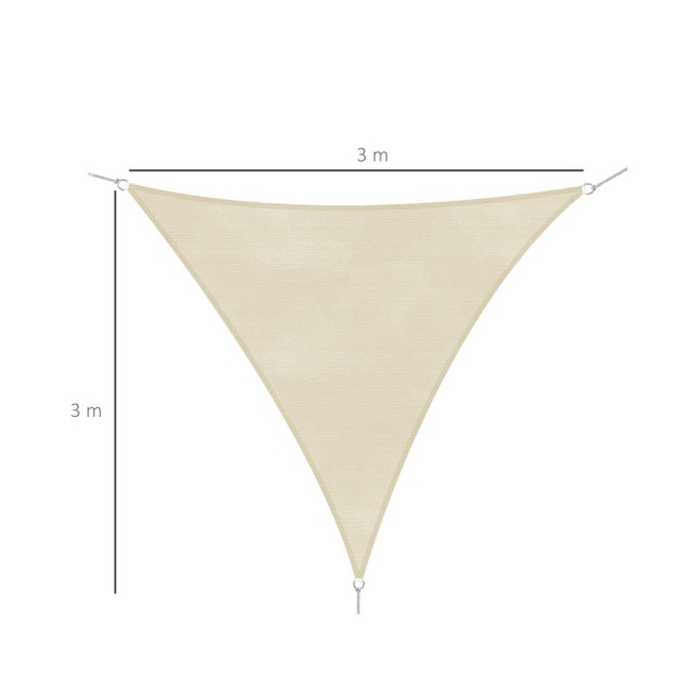 Τριγωνικό Σκιάστρο 3 x 3 x 3 m Outsunny 01-0617
