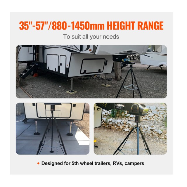 Τρίποδο Στήριξης Τροχόσπιτου 2.27T με Ρυθμιζόμενο Ύψος 880-1450 mm ...