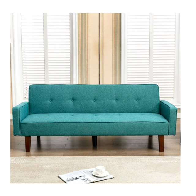 Τριθέσιος Καναπές Κρεβάτι 188 x 80 x 97 cm Χρώματος Τιρκουάζ Shally Dogan 02840125