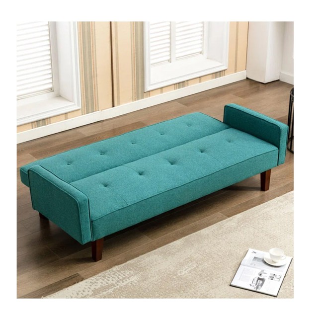 Τριθέσιος Καναπές Κρεβάτι 188 x 80 x 97 cm Χρώματος Τιρκουάζ Shally Dogan 02840125