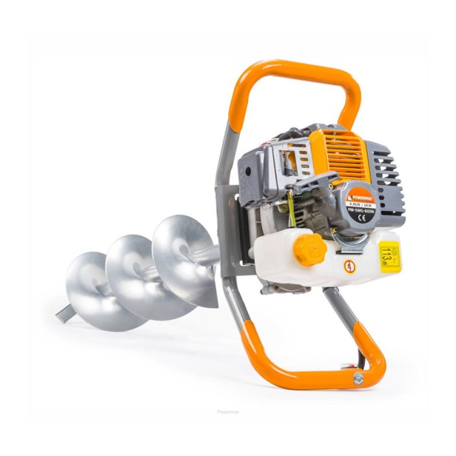 Τριβέλα - Γεωτρύπανο Βενζίνης 6HP με 3 Τρυπάνια POWERMAT PM-SWG-600...