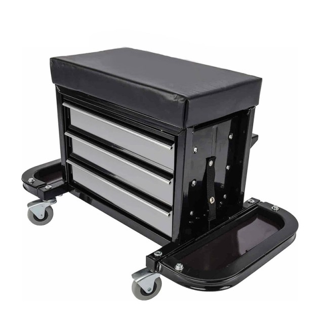 Τροχήλατη Καρέκλα Συνεργείου με 3 Συρτάρια 46 x 35.5 x 43 cm Hoppli... Τροχήλατη Καρέκλα Συνεργείου με 3 Συρτάρια 46 x 35.5 x 43 cm Hoppli...