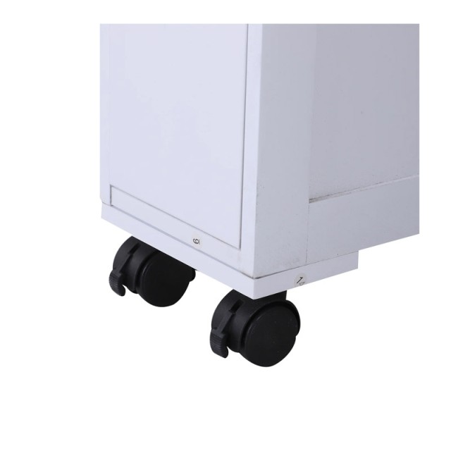 Τροχήλατο Ξύλινο Έπιπλο Μπάνιου με 1 Ράφι και 2 Συρτάρια 16 x 52 x ...