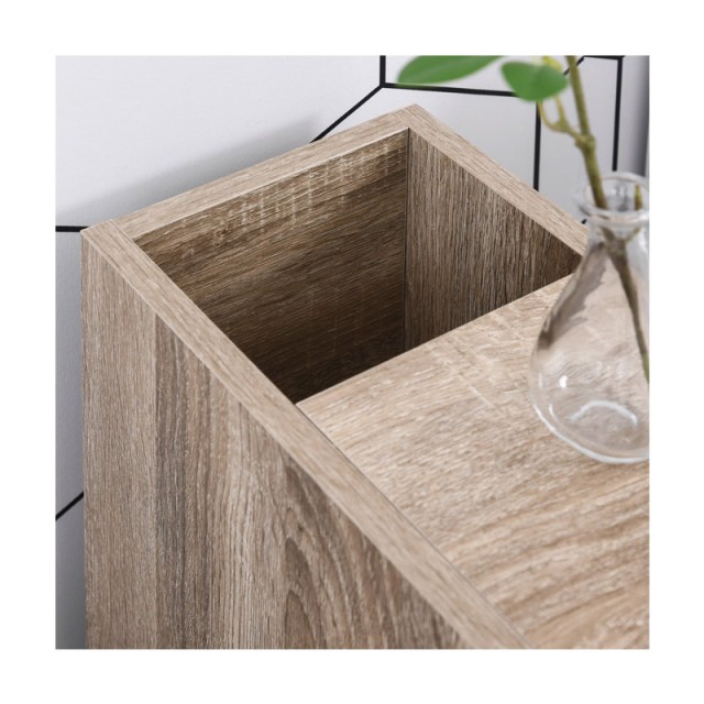 Τροχήλατο Ξύλινο Έπιπλο Μπάνιου 18 x 30 x 68.5 cm Kleankin 834-256AK