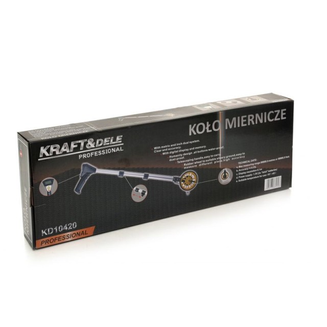 Τροχός Μέτρησης με Οθόνη LCD 159 mm Kraft&Dele KD-10420