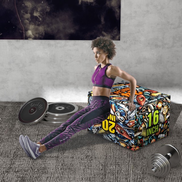 SPORTNOW Plyo Box 3 Heights Αντιολισθητικό Jumping Box για το σπίτι...